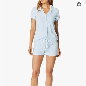 Splendid light blue shorts pajama set medium M